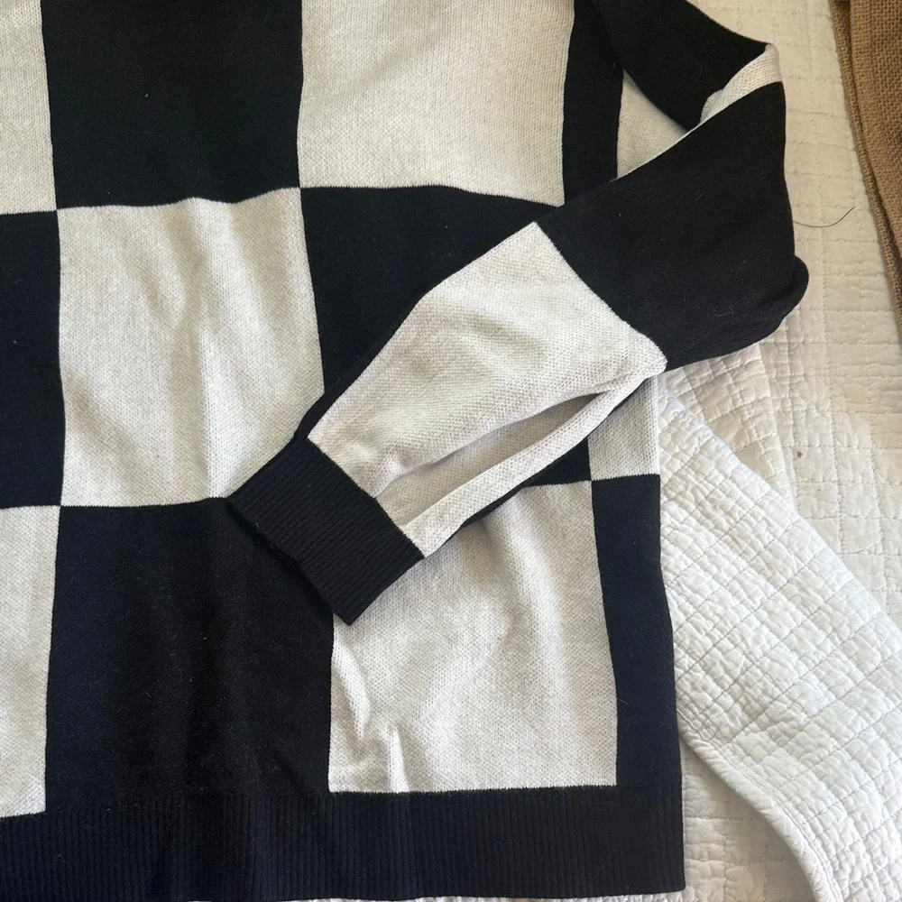 Vans Oversized Checkerboard Crewneck Sweater - Picture 3 of 4